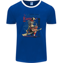 Magical Ramen Noodles Witch Halloween Mens Ringer T-Shirt FotL Royal Blue/White
