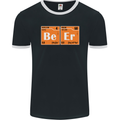 Beer Periodic Table Chemistry Geek Funny Mens Ringer T-Shirt FotL Black/White