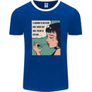 Woman Is Only Helpless Female Empowerment Mens Ringer T-Shirt FotL Royal Blue/White