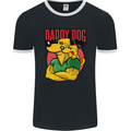 Daddy Dog Fathers Day Mens Ringer T-Shirt FotL Black/White