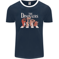 The Dinosaurs Funny T-Rex Music Parody Mens Ringer T-Shirt FotL Navy Blue/White