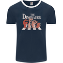 The Dinosaurs Funny T-Rex Music Parody Mens Ringer T-Shirt FotL Navy Blue/White