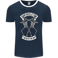 Dab Skeleton the Day of the Dab Dead Mens Ringer T-Shirt FotL Navy Blue/White