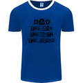 Dad the Man the Myth the Legend Mens Ringer T-Shirt FotL Royal Blue/White