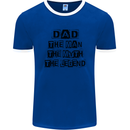 Dad the Man the Myth the Legend Mens Ringer T-Shirt FotL Royal Blue/White