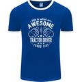 An Awesome Tractor Driver Looks Like Mens Ringer T-Shirt FotL Royal Blue/White