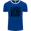 Sell My Tractor? Farmer Farming Driver Mens Ringer T-Shirt FotL Royal Blue/White