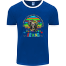 Autism Be Kind Elephant Autistic Mens Ringer T-Shirt FotL Royal Blue/White