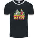 Spliff & Lighter Homies Funny Weed Cannabis Mens Ringer T-Shirt FotL Black/White