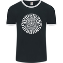 Gym Be Stronger Than Your Excuses Fitness Mens Ringer T-Shirt FotL Black/White