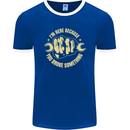 Mechanic Here Because You Broke Something Mens Ringer T-Shirt FotL Royal Blue/White