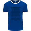 The Parachute Regiment Charter 1 2 3 4 Para Mens White Ringer T-Shirt Royal Blue/White