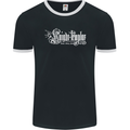 Knights Tempar St Georges Day Crusaders Mens Ringer T-Shirt FotL Black/White