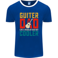 Guitar Dad Like a Normal Dad Fathers Day Mens Ringer T-Shirt FotL Royal Blue/White