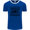 Rugby No Explanation Is Necessary Mens Ringer T-Shirt FotL Royal Blue/White