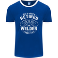 This Is What a Retired Welder Looks Like Mens Ringer T-Shirt FotL Royal Blue/White