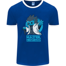 Master Hedgehog Funny Movie Parody Mens Ringer T-Shirt FotL Royal Blue/White