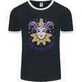 Its Mardi Gras Mens Ringer T-Shirt FotL Black/White