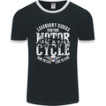 Legendary Motorcycle Riders Motorbike Biker Mens Ringer T-Shirt FotL Black/White