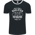 A Qualified Photographer Looks Like Mens Ringer T-Shirt FotL Black/White