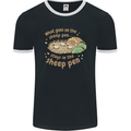 What Goes On In the Sheep Pen Farming Mens Ringer T-Shirt FotL Black/White