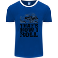 Thats How I Roll Role Playing Games RPG Mens Ringer T-Shirt FotL Royal Blue/White