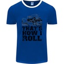 Thats How I Roll Role Playing Games RPG Mens Ringer T-Shirt FotL Royal Blue/White