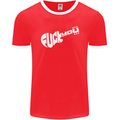 Offensive Guitar Acoustic Electric Bass Mens Ringer T-Shirt FotL Red/White