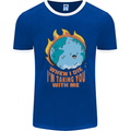 When I Die Funny Climate Change Mens Ringer T-Shirt FotL Royal Blue/White