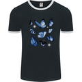 A Butterfly Collection Rhopalocera Mens Ringer T-Shirt FotL Black/White