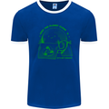 Climate Change Keep the Planet Clean Mens Ringer T-Shirt Royal Blue/White