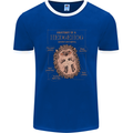 Anatomy of a Hedgehog Funny Mens Ringer T-Shirt FotL Royal Blue/White