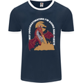 Side Quests Funny Role Playing Games RPG Mens Ringer T-Shirt FotL Navy Blue/White