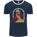 Side Quests Funny Role Playing Games RPG Mens Ringer T-Shirt FotL Navy Blue/White