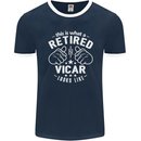 This Is What a Retired Vicar Looks Like Mens Ringer T-Shirt FotL Navy Blue/White