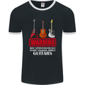 May Start Talking About Guitars Guitarist Mens Ringer T-Shirt FotL Black/White