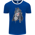 A Nights Templar St. George's Day England Mens Ringer T-Shirt FotL Royal Blue/White