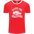 Father & Son Best Friends for Life Mens Ringer T-Shirt FotL Red/White