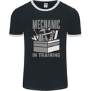 Funny Mechanic in Training Mens Ringer T-Shirt FotL Black/White