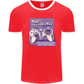 Antisocial Gamer Gaming Funny Graphics Mens Ringer T-Shirt FotL Red/White