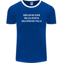 Read this Cycling Cyclist Bicycle Funny Mens Ringer T-Shirt FotL Royal Blue/White