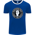 Northern Soul Keeping the Faith Mens Ringer T-Shirt FotL Royal Blue/White