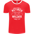 This Is What a Retired Welder Looks Like Mens Ringer T-Shirt FotL Red/White
