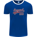 Legend Since 28th Birthday 1995 Mens Ringer T-Shirt FotL Royal Blue/White