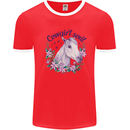 Cowgirl Soul Equestrian Horse Mens Ringer T-Shirt Red/White