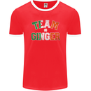St Patricks Day Team Ginger Funny Irish Mens Ringer T-Shirt FotL Red/White