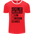 Levels of Wildness Aries Mens Ringer T-Shirt FotL Red/White