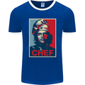 Che Chef Cooking Cook BBQ Funny Mens Ringer T-Shirt FotL Royal Blue/White