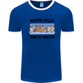 Horse Pills Funny Equestrian Mens Ringer T-Shirt Royal Blue/White