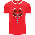 A GingerBread Man Mens Ringer T-Shirt FotL Red/White